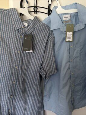 NEW Goodfellow & Co Men's Large Button Down Short Sleeve Shirts
